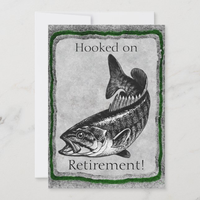 Invitation modèle d'invitation à la pêche au bar (Devant)