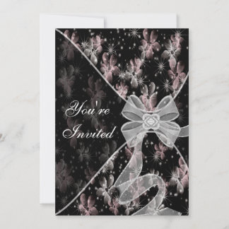 Invitation Modèle d'invitation Cornouiller Rose pour toutes o