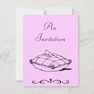 Invitation Modèle d'invitation d'art vintage du soulier de Ce