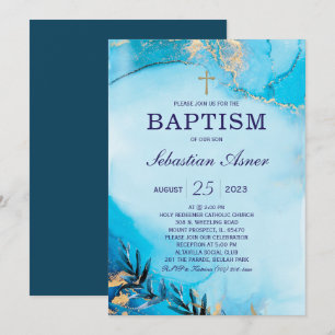 Invitation Modèle d'invitation de baptême