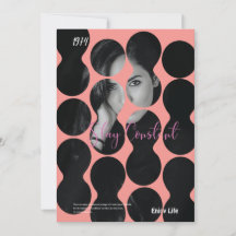 Modèle d'invitation de couverture de bulle stylish