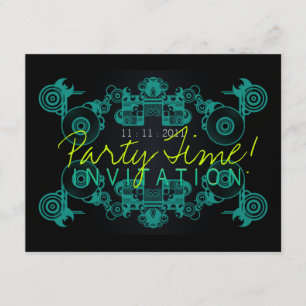 Invitation Modèle d'invitation de danse de temps de partie