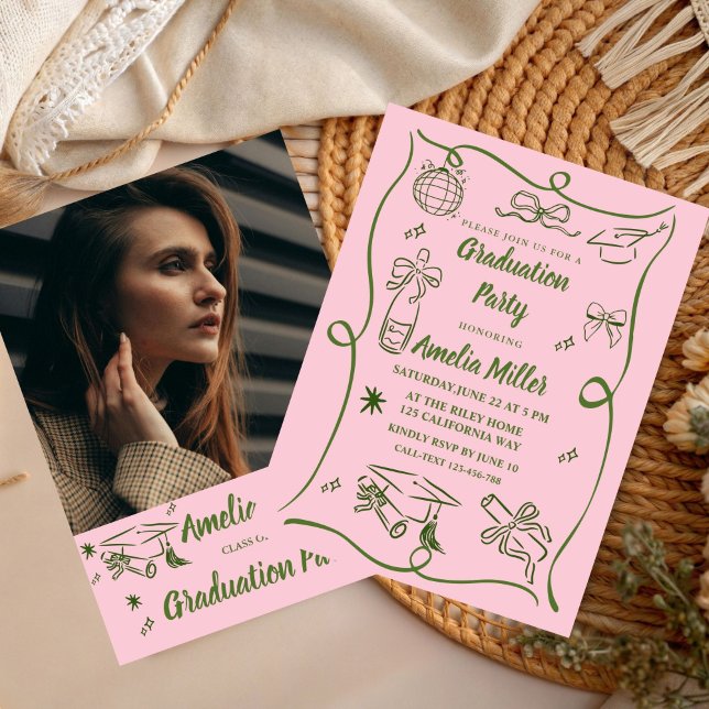 Invitation Modèle d'invitation de fin d'études supérieures de (Créateur téléchargé)