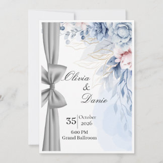Invitation Modèle d'invitation de mariage élégant | Minimalis