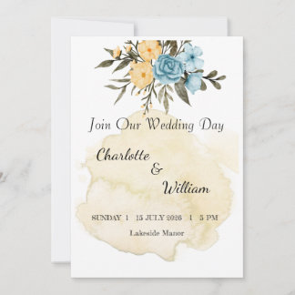 Invitation Modèle d'invitation de mariage | Mariage élégant m