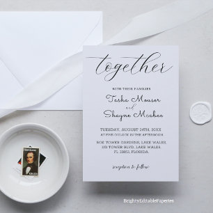 Invitation Modèle d'invitation de mariage minimaliste et élég
