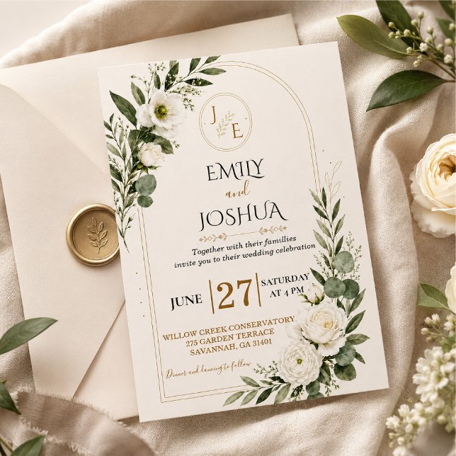 Invitation Modèle d'invitation de mariage personnalisable (Créateur téléchargé)