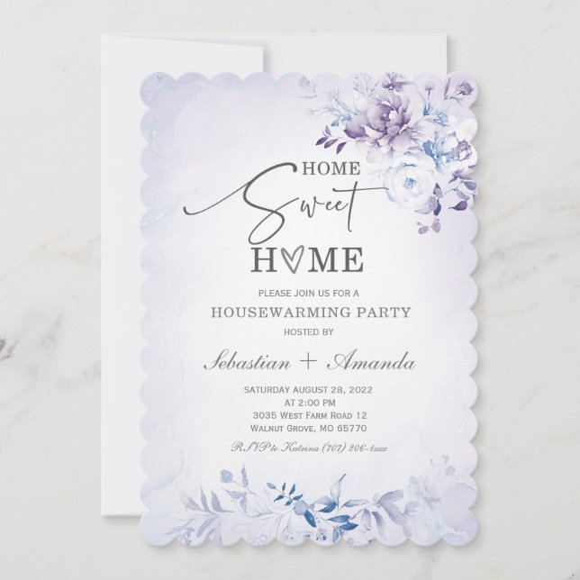 Invitation Modèle d'invitation de pendaison de crémaillère de (Devant)