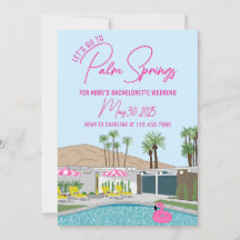 Modèle d'invitation Palm Springs Mid-Century