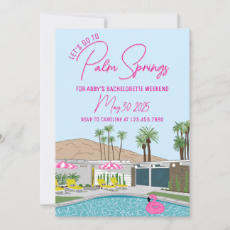 Invitation Modèle d'invitation Palm Springs Mid-Century