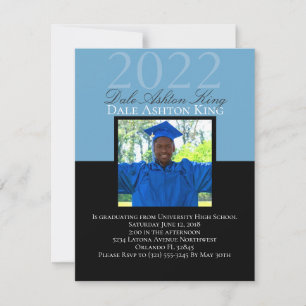 Invitation Modèle D'Invitation Photo De Graduation Pour Homme
