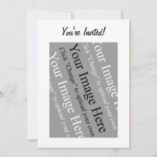 Invitation Modèle d'invitation photo personnalisé