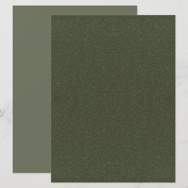 Invitation Modèle d'invitation verte de mousse texturée perso (Devant / Derrière)