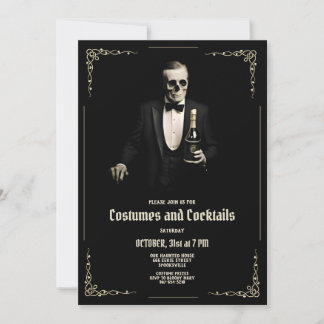 Invitation Modèle d'invitation vintage pour Halloween
