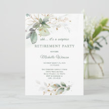 Modèle du parti de retraite personnalisé