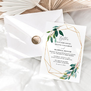 Invitation Modèle Eucalyptus Greenery