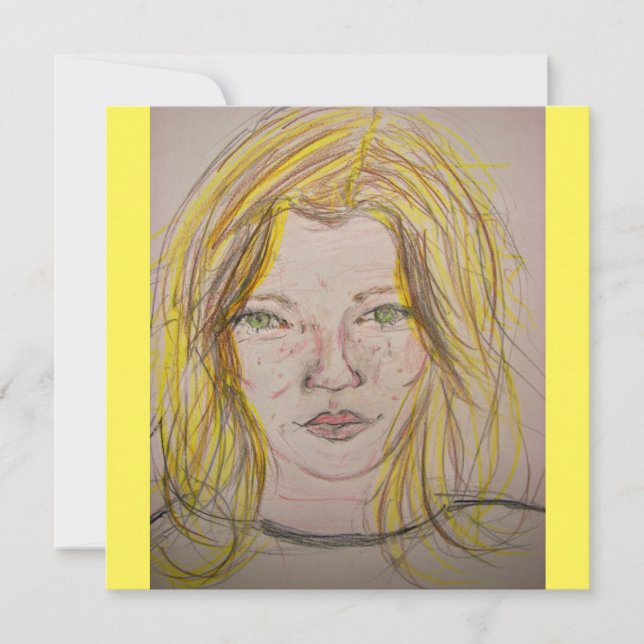 Invitation Modèle fille (Devant)