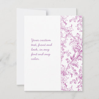 Invitation Modèle floral rose Chintz