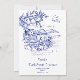 Invitation Modèle Itinéraire Ciao Bella Bachelorette