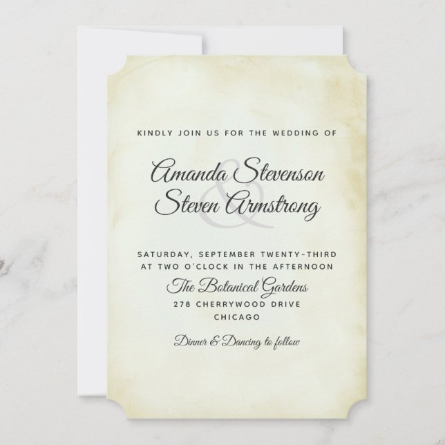 INVITATION MODÈLE MARIAGE 2 (Devant)