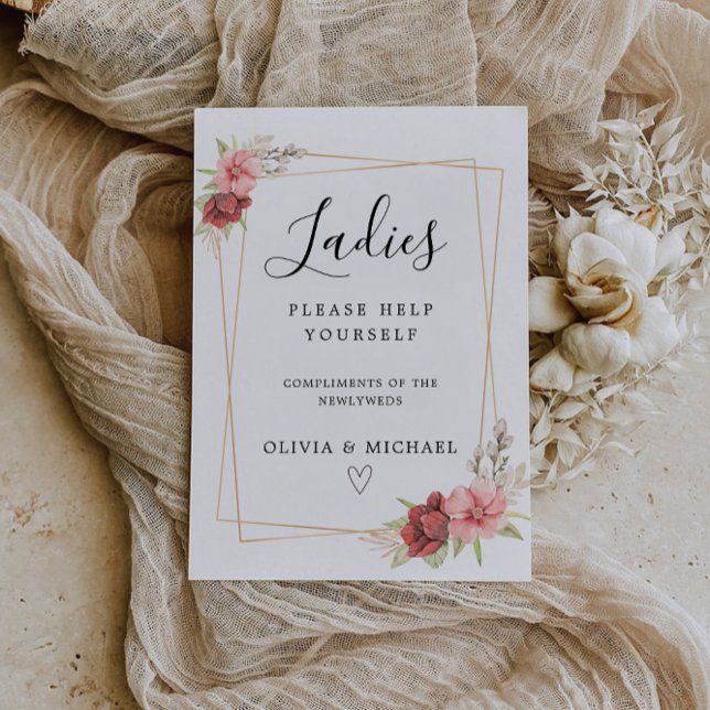 Invitation Modèle, Mariage Rose (Ladies Room Sign Template, Rose Wedding Invitation)