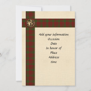 Invitation modèle Masculine Scottish plaid