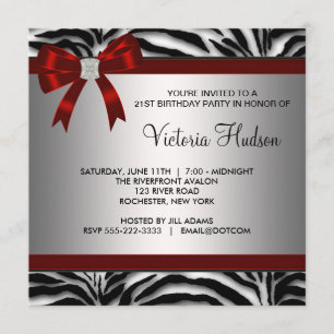 Invitation modèle pour une fête d'anniversaire thè