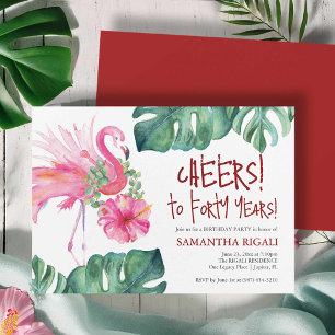 Invitation modèle pour une fête d'anniversaire tro