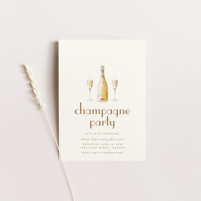 Invitation modèle pour une fête de pâtisserie pari (Créateur téléchargé)