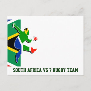 Invitation Modèle sud-africain d'invitations de rugby