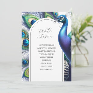 Invitation Modèle unique de Mariage de Peacock