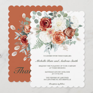 Invitation Modèles de mariage Terracotta Sage