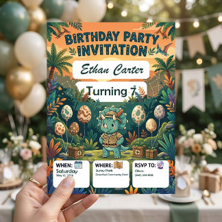 Invitation Modèles d'invitations d'anniversaire pour une île