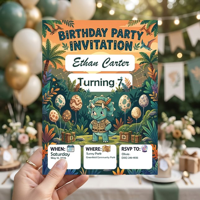 Invitation Modèles d'invitations d'anniversaire pour une île  (Créateur téléchargé)