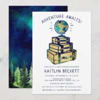 Modern Adventure Travel Baby shower