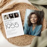 Modern Born en 1955 4 Photos 70e anniversaire