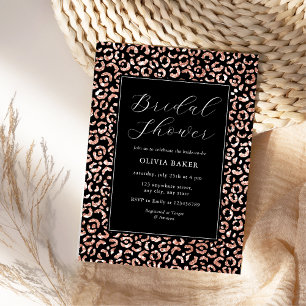 Invitation Modern Elegant Chic Rose Gold Boho Bridal Shower 