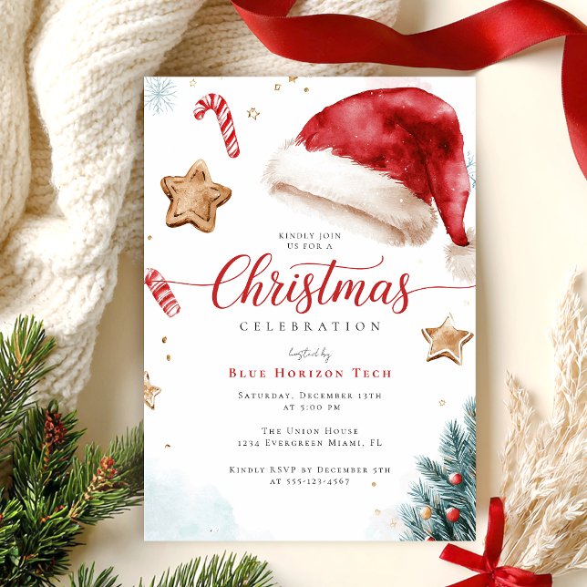 Invitation Modern Festive Christmas Party (Créateur téléchargé)