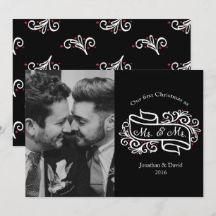 Invitation Modern Gay New-Lyly Photo Grey