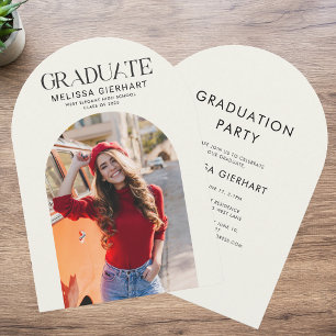 Invitation Modern Grad Photo 2025 Graduation Party