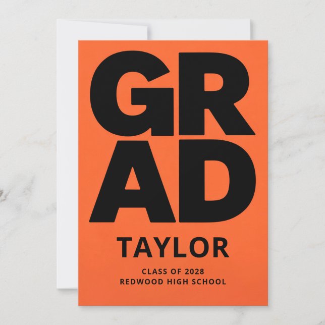 Invitation Modern Graduation Invite | Graduation Party (Devant)