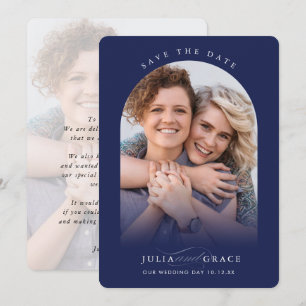 Invitation MODERN MARIAGE couple photo arche calligraphie mar