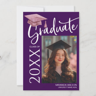 Invitation Modern Photo Graduation Party Invite Announcement