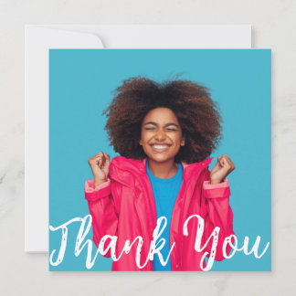 Invitation Modern Script Custom Photo Graduation Thank You I