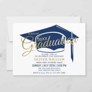 Invitation Modern Simple Class of 2023 Graduation Party