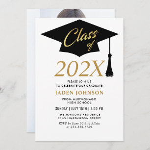 Invitation Modern Simple Class of 2023 Graduation Party