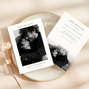 Invitation Modern Simple Photo Wedding Enregistrer la date
