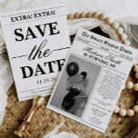 Invitation Modern Unique Newspaper Photo Sweet 16<br><div class="desc">Celebrate this milestone in a fun and unforgettable way with a Unique Newspaper Photo Sweet 16 Invitation. Designed to look like a vintage newspaper, this creative invitation features bold headlines, playful “breaking news” sections, and a spotlight photo of the birthday girl. The layout makes her the star of her very...</div>