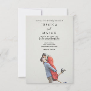 Invitation Modern Wedding Invite with Photo