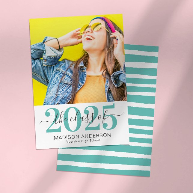 Invitation Moderne 2025 Diplôme Photo (Créateur téléchargé)